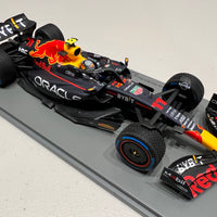 Oracle Red Bull Racing RB18 No.11 Oracle Red Bull Racing - Winner Monaco GP 2022 - Sergio Pérez. With Acrylic Cover - 1:18 Scale Resin Model Car