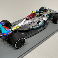 Mercedes-AMG Petronas F1 W13 E Performance No.44 Mercedes-AMG Petronas F1 Team - Miami GP 2022 - Lewis Hamilton. With Acrylic Cover - 1:18 Scale Resin Model Car - SPARK - RRP $380 NOW $340
