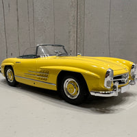 Mercedes Benz 300SL Roadster (W198) 1958 Yellow With Hardtop - 1:18 Scale Diecast Model - MiniChamps