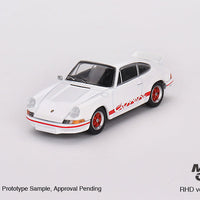 Porsche 911 Carrera RS 2.7 - Grand Prix White / Red - Mini GT - 1:64 Scale Diecast Model