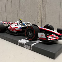 HAAS F1 TEAM VF-22 - MICK SCHUMACHER - FIRST POINTS - BRITISH GP 2022 - 1:18 Scale Resin Model Car - Minichamps