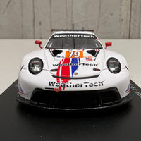 Porsche 911 RSR-19 No.79 WeatherTech Racing - 2nd LMGTE Am 24H Le Mans 2022 - C. MacNeil - J. Andlauer - T. Merrill - 1:43 Scale Resin Model Car - Spark