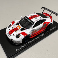 Porsche 911 RSR-19 No.56 Team Project 1 - 24H Le Mans 2022 - B. Iribe - O. Millroy - B. Barnicoat - 1:43 Scale Resin Model Car Spark