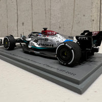 Mercedes-AMG Petronas F1 W13 E Performance No.63 Mercedes-AMG Petronas F1 Team - 4th Belgian GP 2022 - George Russell - 1:43 Scale Resin Model Car - Spark