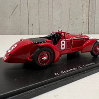 Alfa Romeo 8C No.8 Winner 24H Le Mans 1932 - R. Sommer - L. Chinetti - 1:43 Scale Resin Model Car - Spark