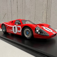Ford Mk IV No.1 Winner 24H Le Mans 1967 - D. Gurney - A. J. Foyt - 1:18 Scale Resin Model Car - Spark