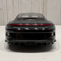 PORSCHE 911 (992) GT3 TOURING - 2022 - BLACK W/SILVER WHEELS - 1:18 Scale Resin Model Car - Minichamps