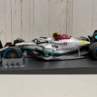 MERCEDES-AMG PETRONAS FORMULA ONE TEAM F1 W13 E PERFORMANCE - LEWIS HAMILTON - MONACO GP 2022 - with rain tyres - 1:18 Scale Diecast Model Car - Minichamps