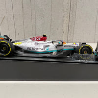 MERCEDES-AMG PETRONAS FORMULA ONE TEAM F1 W13 E PERFORMANCE - LEWIS HAMILTON - MIAMI GP 2022 - 1:18 Scale Diecast Model Car - Minichamps