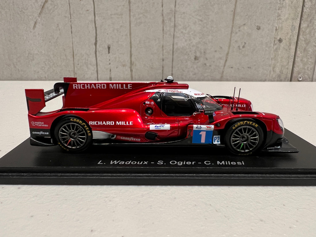 Oreca 07 - Gibson No.1 Richard Mille Racing Team - 24H Le Mans 2022 - L. Wadoux - S. Ogier - C. Milesi - 1:43 Scale Resin Model Car - Spark