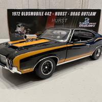 1972 OLDSMOBILE 442 - HURST - DRAG OUTLAW - 1:18 SCALE DIECAST MODEL - ACME