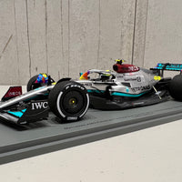 Mercedes-AMG Petronas F1 W13 E Performance No.44 Mercedes-AMG Petronas F1 Team - Miami GP 2022 - Lewis Hamilton. With Acrylic Cover - 1:18 Scale Resin Model Car - SPARK - RRP $380 NOW $340