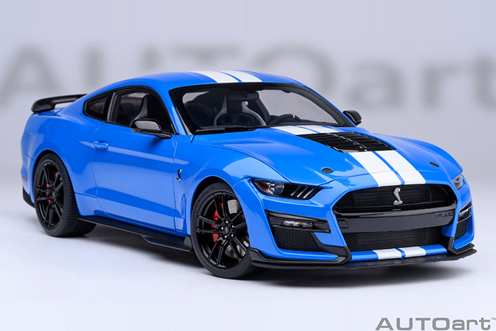 Ford Mustang Shelby GT500 (Grabber Blue) - 1:18 Scale Model - AUTOart