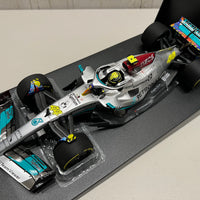 MERCEDES-AMG PETRONAS FORMULA ONE TEAM F1 W13 E PERFORMANCE - LEWIS HAMILTON - MIAMI GP 2022 - 1:18 Scale Diecast Model Car - Minichamps