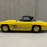 Mercedes Benz 300SL Roadster (W198) 1958 Yellow With Hardtop - 1:18 Scale Diecast Model - MiniChamps
