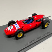 Cooper T51 No.18 Dutch GP 1960 - Maurice Trintignant - 1:43 Scale Resin Model Car - Spark