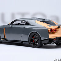 NISSAN GT-R50 BY ITALDESIGN (GREY / GOLD) - 1:18 SCALE MODEL - AUTOart