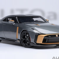 NISSAN GT-R50 BY ITALDESIGN (GREY / GOLD) - 1:18 SCALE MODEL - AUTOart