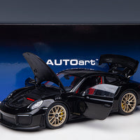 PORSCHE 911 (991.2) GT2 RS WEISSACH PACKAGE (BLACK) - 1:18 SCALE MODEL - AUTOart