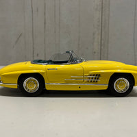 Mercedes Benz 300SL Roadster (W198) 1958 Yellow With Hardtop - 1:18 Scale Diecast Model - MiniChamps