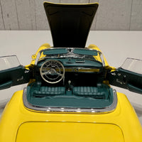 Mercedes Benz 300SL Roadster (W198) 1958 Yellow With Hardtop - 1:18 Scale Diecast Model - MiniChamps