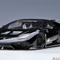 LIBERTY WALK LB SILHOUETTE WORKS HURACAN GT (BLACK) - 1:18 Scale Model - AUTOart