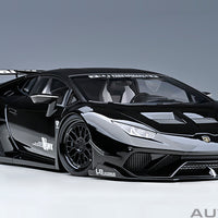 LIBERTY WALK LB SILHOUETTE WORKS HURACAN GT (BLACK) - 1:18 Scale Model - AUTOart