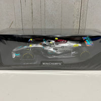 MERCEDES-AMG PETRONAS FORMULA ONE TEAM F1 W13 E PERFORMANCE - LEWIS HAMILTON - MIAMI GP 2022 - 1:18 Scale Diecast Model Car - Minichamps