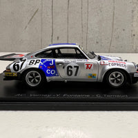 Porsche 911 RS 3.0 No.67 11th 24H Le Mans 1975 - A-C. Verney -Y. Fontaine - C. Tarnaud - 1:43 Scale Resin Model Car - Spark