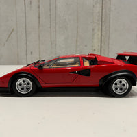 Lamborghini Countach Walter Wolf - Red - 1:18 Scale Diecast Model Car - KYOSHO