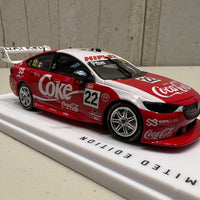 Chris Pither - PremiAir Coca-Cola Racing #22 Holden ZB Commodore - 2022 Repco Supercars Championship Season - 1:43 Scale Diecast Model - AUTHENTIC COLLECTABLES