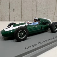Cooper T51 No.9 Winner US GP 1959 - Bruce McLaren - 1:43 Scale Resin Model Car - Spark