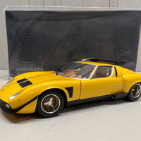 Lamborghini Miura SVR - Yellow/Black - 1:18 Scale Diecast Model Car - KYOSHO