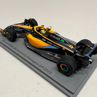 McLaren MCL36 No.4 McLaren F1 Team - 3rd Emilia Romagna GP 2022 - Lando Norris - 1:43 Scale Resin Model Car - Spark