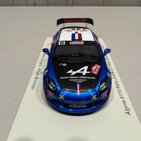 Alpine A110 Rally No.46 2nd R-GT Rally Monte Carlo 2022 - Manu Guigou - Kévin Bronner - 1:43 Scale Resin Model Car - Spark