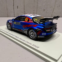 Alpine A110 Rally No.46 2nd R-GT Rally Monte Carlo 2022 - Manu Guigou - Kévin Bronner - 1:43 Scale Resin Model Car - Spark
