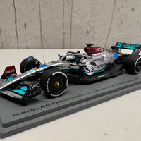 Mercedes-AMG Petronas F1 W13 E Performance No.63 Mercedes-AMG Petronas F1 Team - 4th Belgian GP 2022 - George Russell - 1:43 Scale Resin Model Car - Spark