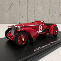 Alfa Romeo 8C No.8 Winner 24H Le Mans 1932 - R. Sommer - L. Chinetti - 1:43 Scale Resin Model Car - Spark