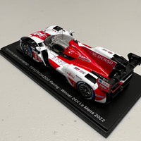 TOYOTA GR010 HYBRID No.8 TOYOTA GAZOO Racing - Winner 24H Le Mans 2022 - S. Buemi - R. Hirakawa - B. Hartley - 1:43 Scale Resin Model Car