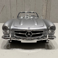 1957 MERCEDES-BENZ 300 SL - ROADSTER (W198) - SILVER - 1:18 SCALE DIECAST MODEL - MINICHAMPS