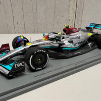 Mercedes-AMG Petronas F1 W13 E Performance No.44 Mercedes-AMG Petronas F1 Team - Miami GP 2022 - Lewis Hamilton. With Acrylic Cover - 1:18 Scale Resin Model Car - SPARK - RRP $380 NOW $340