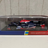 Oreca 07 - Gibson No.23 United Autosports USA - 10th 24H Le Mans 2022 - A. Lynn - O. Jarvis - J. Pierson - 1:43 Scale Resin Model Car - Spark