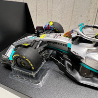 MERCEDES-AMG PETRONAS FORMULA ONE TEAM F1 W13 E PERFORMANCE - LEWIS HAMILTON - MIAMI GP 2022 - 1:18 Scale Diecast Model Car - Minichamps