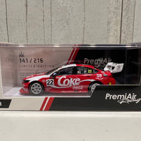Chris Pither - PremiAir Coca-Cola Racing #22 Holden ZB Commodore - 2022 Repco Supercars Championship Season - 1:43 Scale Diecast Model - AUTHENTIC COLLECTABLES