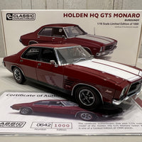 HOLDEN HQ GTS MONARO - BURGUNY SEDAN - 1:18 DIECAST MODEL