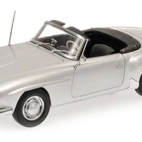MERCEDES-BENZ 190 SL (W121) - 1955 – SILVER - 1:18 Scale Diecast Model Car - Minichamps
