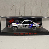 Porsche 911 RS 3.0 No.67 11th 24H Le Mans 1975 - A-C. Verney -Y. Fontaine - C. Tarnaud - 1:43 Scale Resin Model Car - Spark