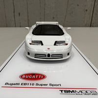 Bugatti EB110 Super Sport Bianco Monaco - 1:43 Scale Resin Model Car - TSM