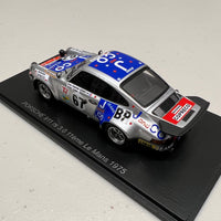Porsche 911 RS 3.0 No.67 11th 24H Le Mans 1975 - A-C. Verney -Y. Fontaine - C. Tarnaud - 1:43 Scale Resin Model Car - Spark