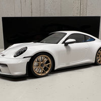 PORSCHE 911 (992) GT3 TOURING - 2022 - WHITE W/NEODYME WHEELS - 1:18 Scale Resin Model Car - Minichamps